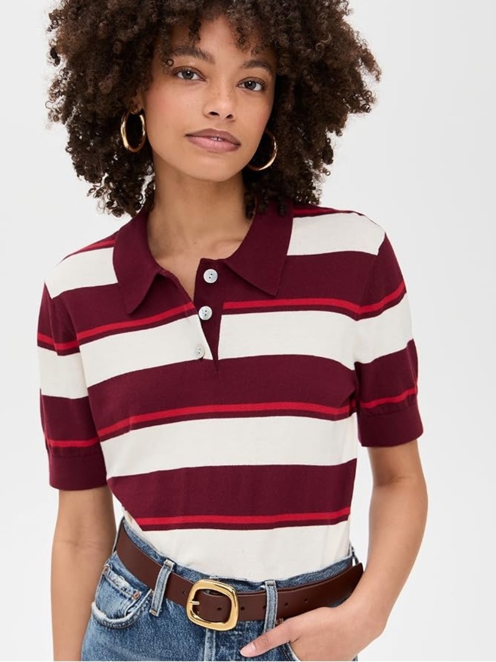 Pistola Polo Knit Top